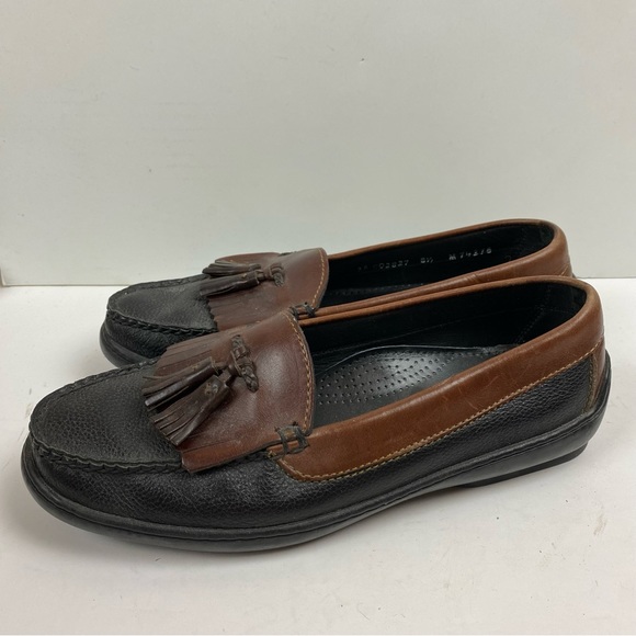 Cole Haan Other - Cole Haan Black Brown Keltie Country Loafers Slip-on Leather Tassel Men’s 8.5